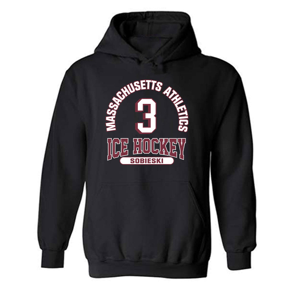 UMass - NCAA Men's Ice Hockey : Kazimier Sobieski - Classic Fashion Shersey Hooded Sweatshirt-0