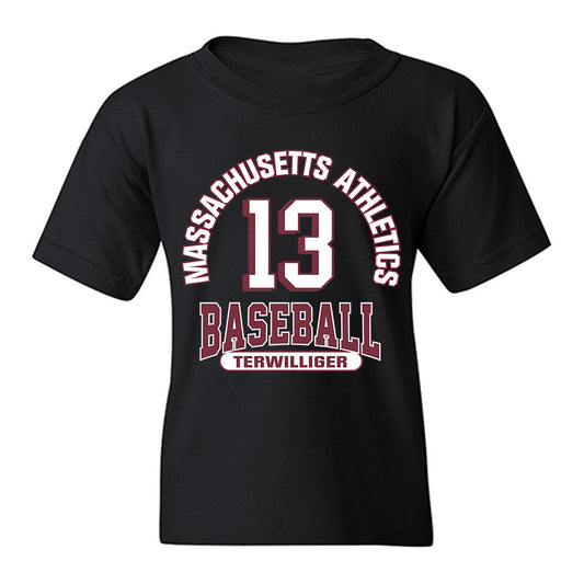 UMass - NCAA Baseball : Dylan Terwilliger - Classic Fashion Shersey Youth T-Shirt-0