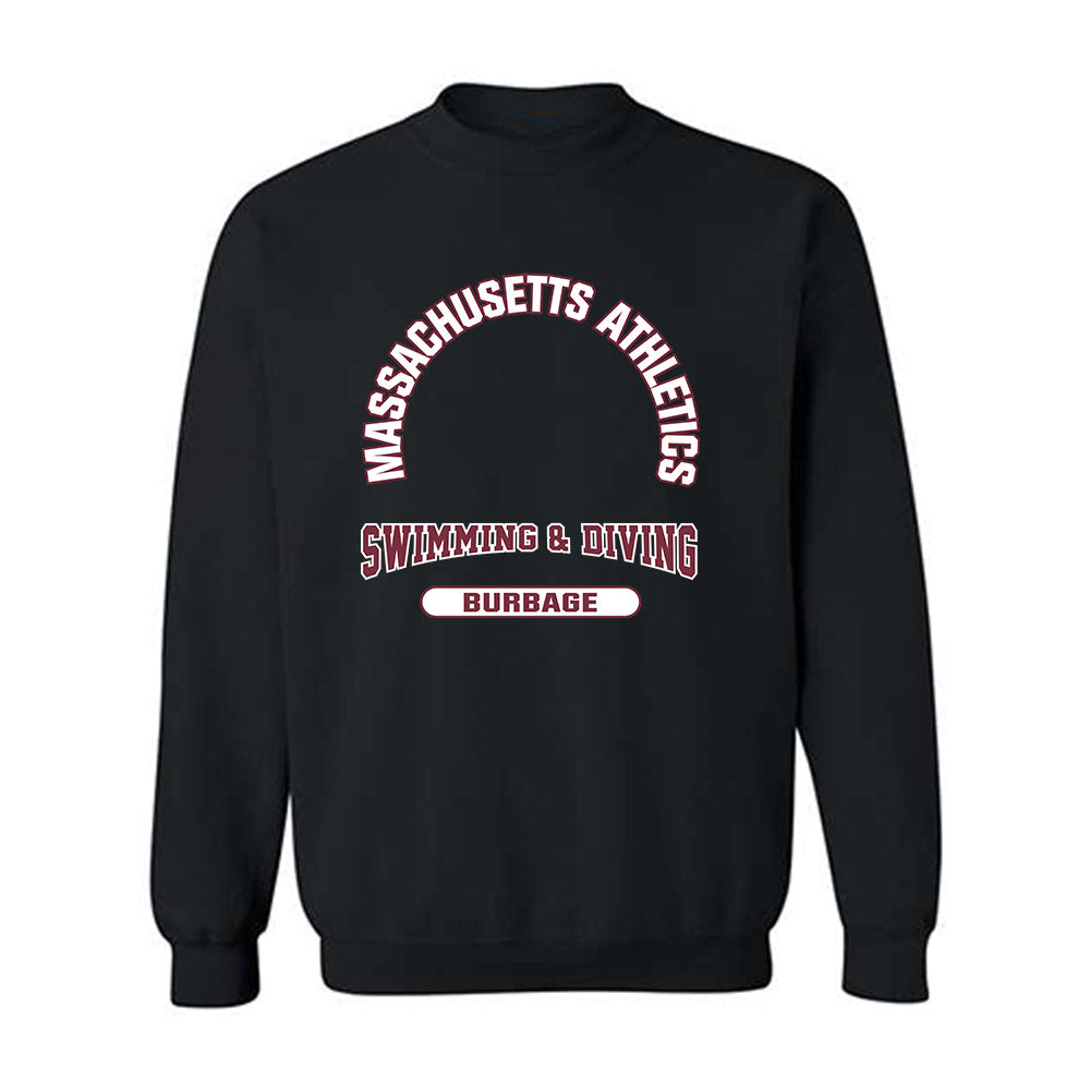 UMass - NCAA Women's Swimming & Diving : Lindsay Burbage - Classic Fashion Shersey Crewneck Sweatshirt