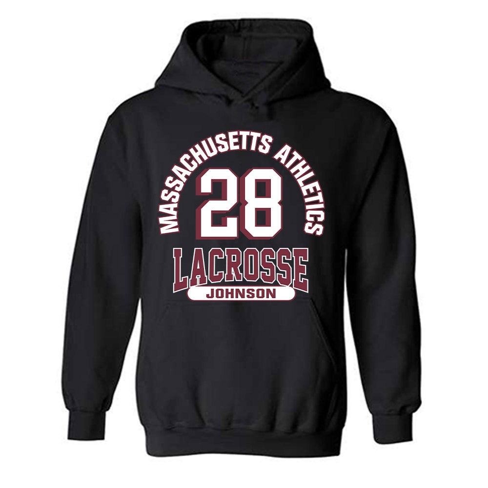 UMass - NCAA Men's Lacrosse : Xander Johnson - Classic Fashion Shersey Hooded Sweatshirt