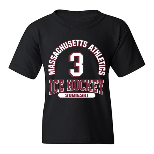 UMass - NCAA Men's Ice Hockey : Kazimier Sobieski - Classic Fashion Shersey Youth T-Shirt-0