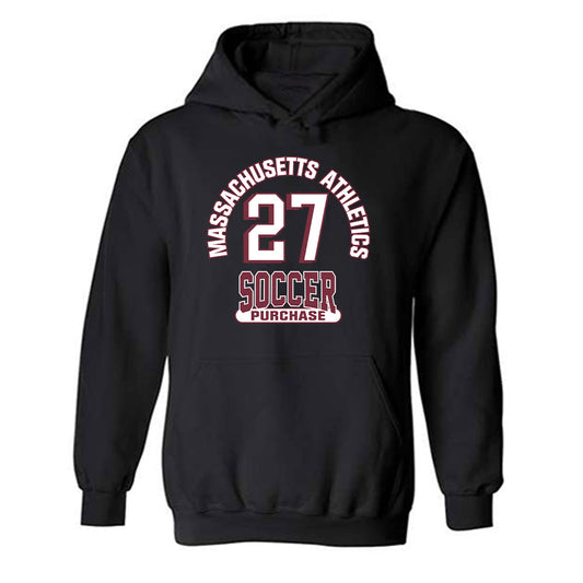 UMass - NCAA Men's Soccer : Layton Purchase - Classic Fashion Shersey Hooded Sweatshirt