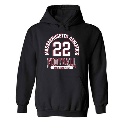 UMass - NCAA Football : Cookie Desiderio - Classic Fashion Shersey Hooded Sweatshirt-0