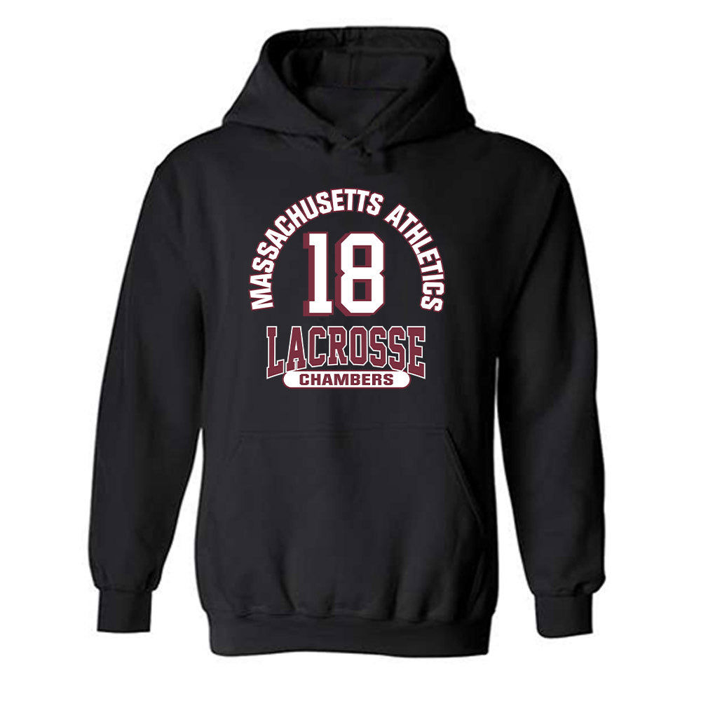 UMass - NCAA Men's Lacrosse : Cam Chambers - Classic Fashion Shersey Hooded Sweatshirt-0
