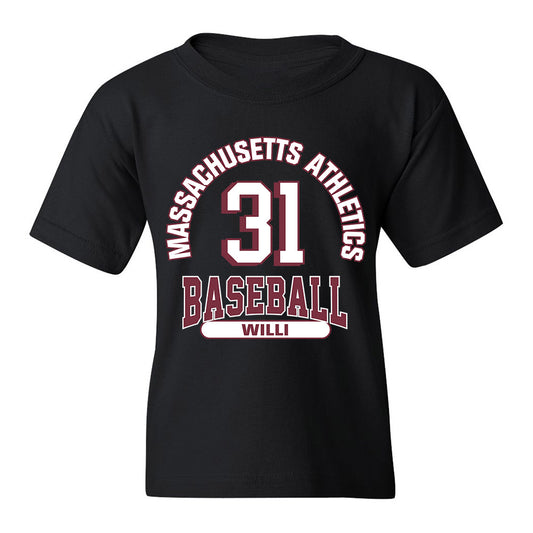 UMass - NCAA Baseball : Marc Willi - Classic Fashion Shersey Youth T-Shirt