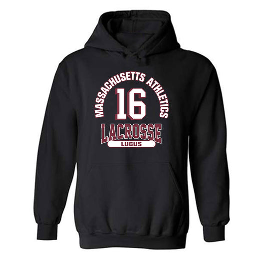 UMass - NCAA Women's Lacrosse : Catriona Lucus - Classic Fashion Shersey Hooded Sweatshirt-0
