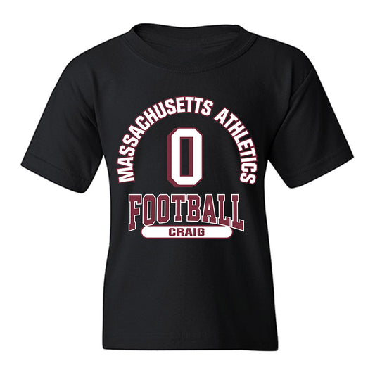 UMass - NCAA Football : Derrieon Craig - Classic Fashion Shersey Youth T-Shirt-0