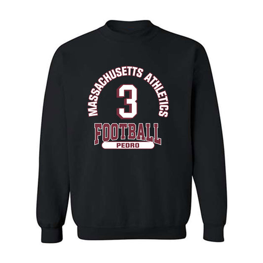UMass - NCAA Football : Elijah Pedro - Classic Fashion Shersey Crewneck Sweatshirt-0
