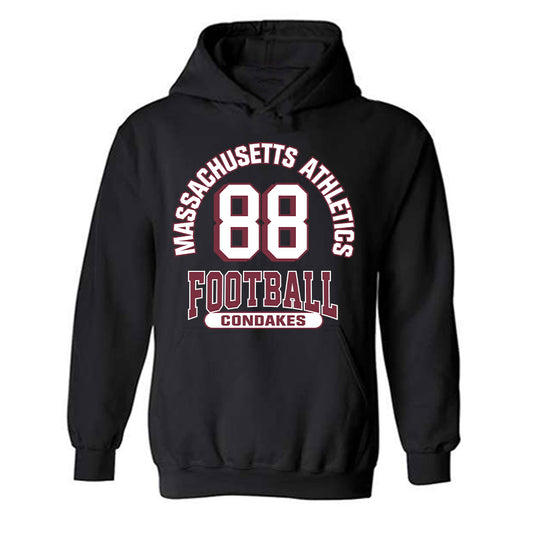 UMass - NCAA Football : John Condakes - Classic Fashion Shersey Hooded Sweatshirt