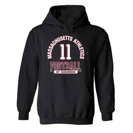 UMass - NCAA Football : Leonard St Gourdin - Classic Fashion Shersey Hooded Sweatshirt-0