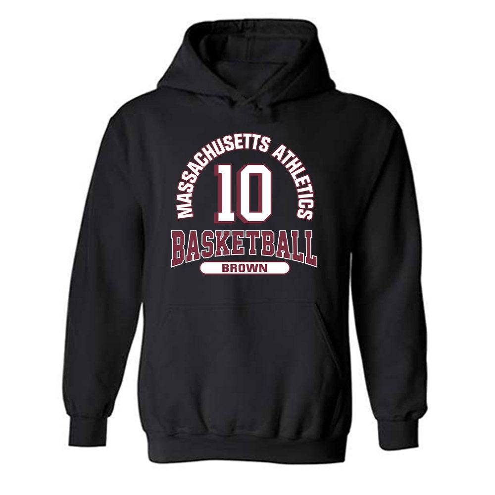 UMass - NCAA Men's Basketball : Donovan Brown - Classic Fashion Shersey Hooded Sweatshirt-0