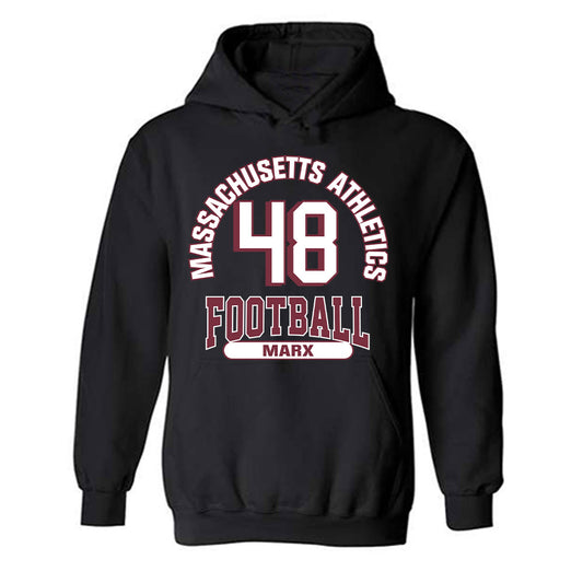 UMass - NCAA Football : Jackson Marx - Classic Fashion Shersey Hooded Sweatshirt