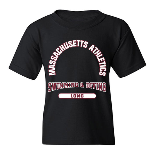 UMass - NCAA Women's Swimming & Diving : Lauren Long - Classic Fashion Shersey Youth T-Shirt-0