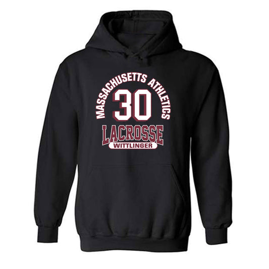 UMass - NCAA Men's Lacrosse : Cole Wittlinger - Classic Fashion Shersey Hooded Sweatshirt-0