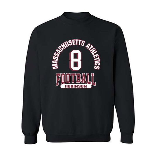 UMass - NCAA Football : Aquan Robinson - Classic Fashion Shersey Crewneck Sweatshirt-0