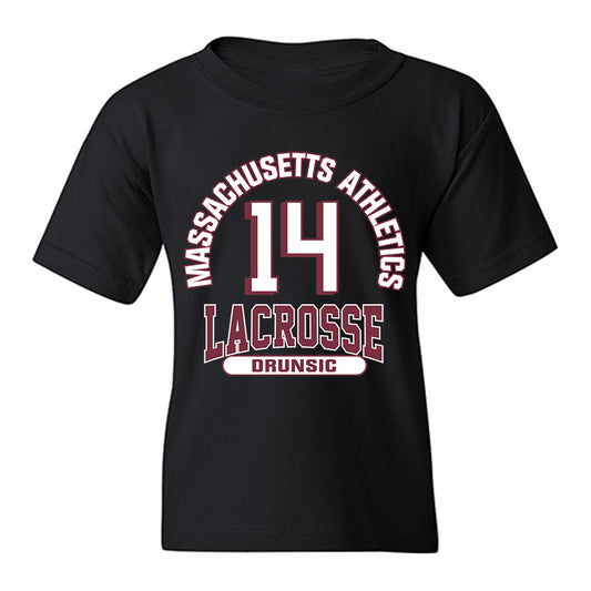 UMass - NCAA Men's Lacrosse : Aiden Drunsic - Classic Fashion Shersey Youth T-Shirt-0