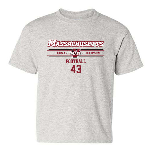 UMass - NCAA Football : Edward Phillipson - Classic Fashion Shersey Youth T-Shirt-0