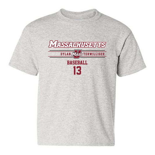 UMass - NCAA Baseball : Dylan Terwilliger - Classic Fashion Shersey Youth T-Shirt-0