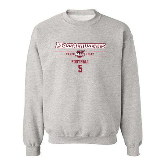 UMass - NCAA Football : Tyree Kelly - Classic Fashion Shersey Crewneck Sweatshirt-0