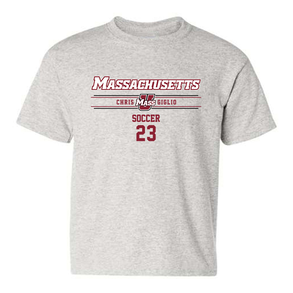 UMass - NCAA Men's Soccer : Chris Giglio - Classic Fashion Shersey Youth T-Shirt