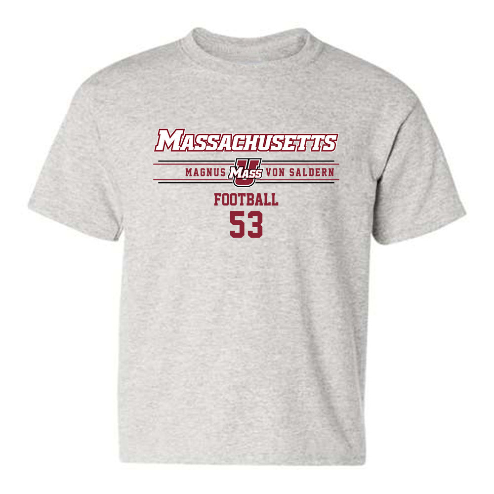 UMass - NCAA Football : Magnus Von Saldern - Classic Fashion Shersey Youth T-Shirt