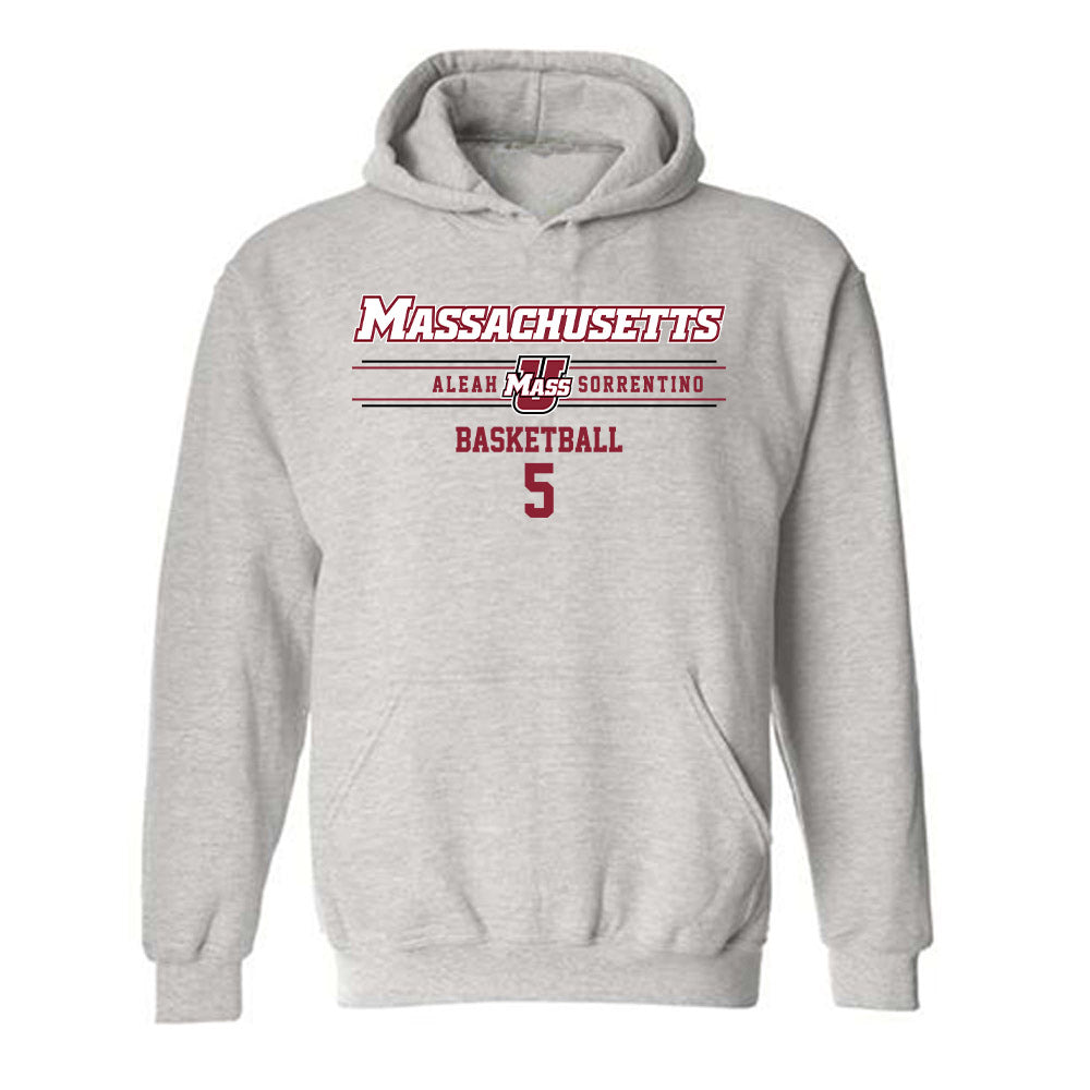 UMass - NCAA Women's Basketball : Aleah Sorrentino - Classic Fashion Shersey Hooded Sweatshirt