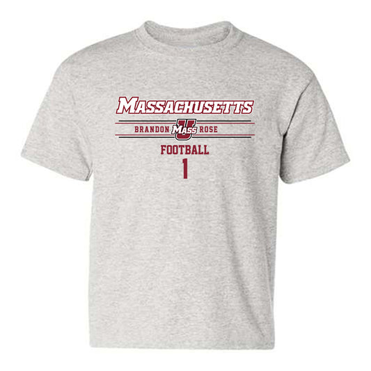 UMass - NCAA Football : Brandon Rose - Classic Fashion Shersey Youth T-Shirt-0
