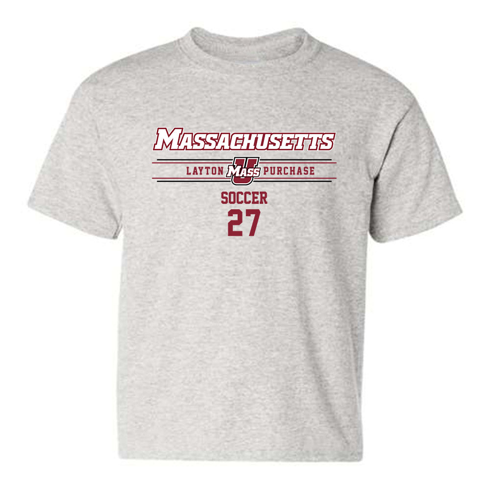 UMass - NCAA Men's Soccer : Layton Purchase - Classic Fashion Shersey Youth T-Shirt