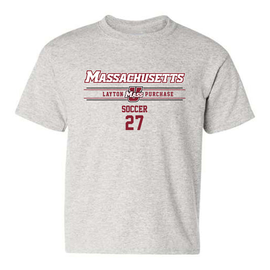 UMass - NCAA Men's Soccer : Layton Purchase - Classic Fashion Shersey Youth T-Shirt