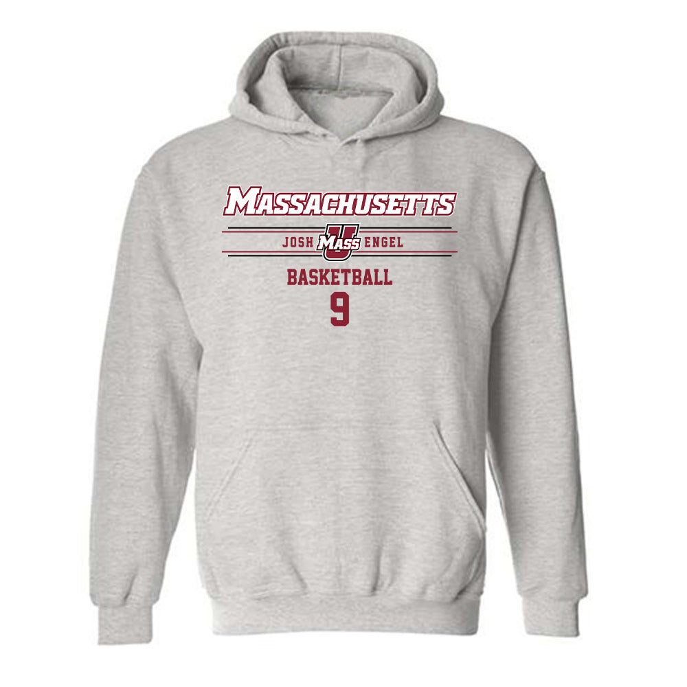 UMass - NCAA Men's Basketball : Josh Engel - Classic Fashion Shersey Hooded Sweatshirt