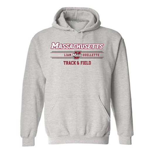 UMass - NCAA Men's Track & Field : Liam Ouellette - Classic Fashion Shersey Hooded Sweatshirt