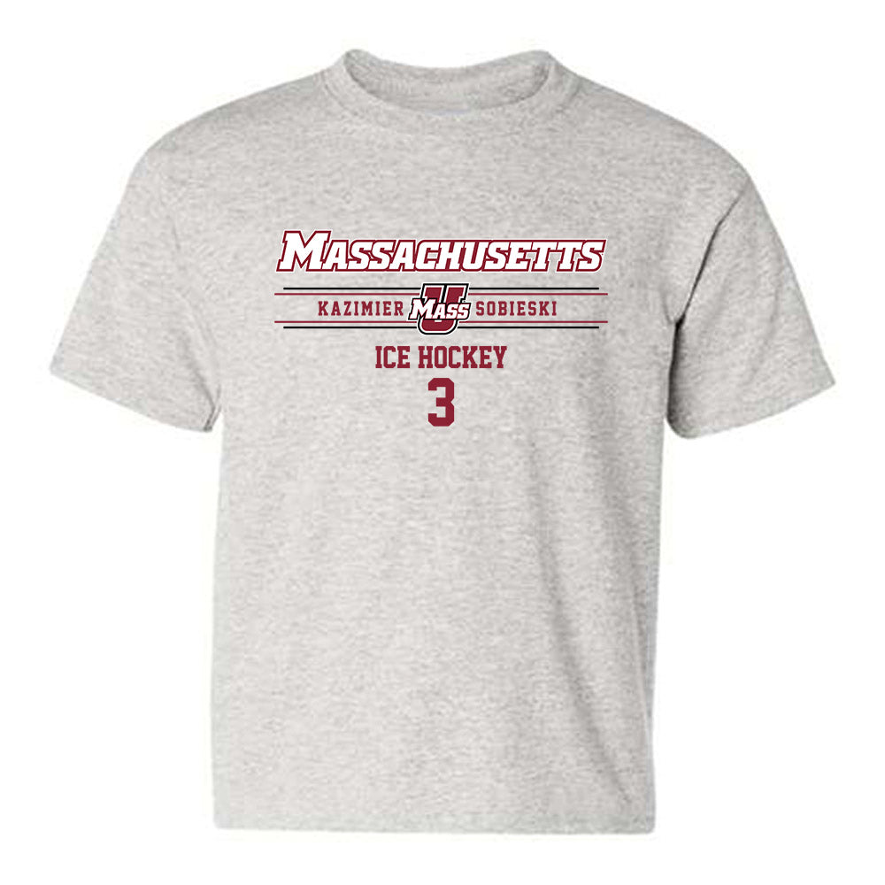 UMass - NCAA Men's Ice Hockey : Kazimier Sobieski - Classic Fashion Shersey Youth T-Shirt-0