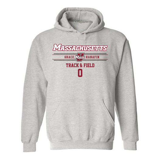 UMass - NCAA Women's Track & Field : Grace Hanafin - Classic Fashion Shersey Hooded Sweatshirt