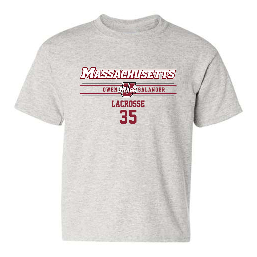 UMass - NCAA Men's Lacrosse : Owen Salanger - Classic Fashion Shersey Youth T-Shirt