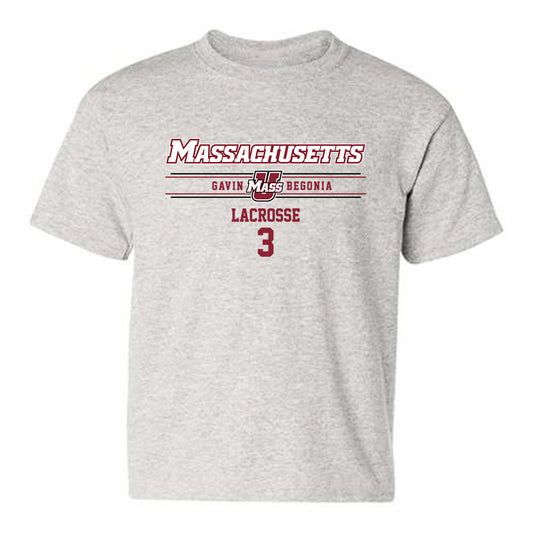 UMass - NCAA Men's Lacrosse : Gavin Begonia - Classic Fashion Shersey Youth T-Shirt-0