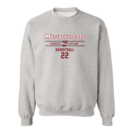 UMass - NCAA Men's Basketball : Charles Outlaw - Classic Fashion Shersey Crewneck Sweatshirt-0