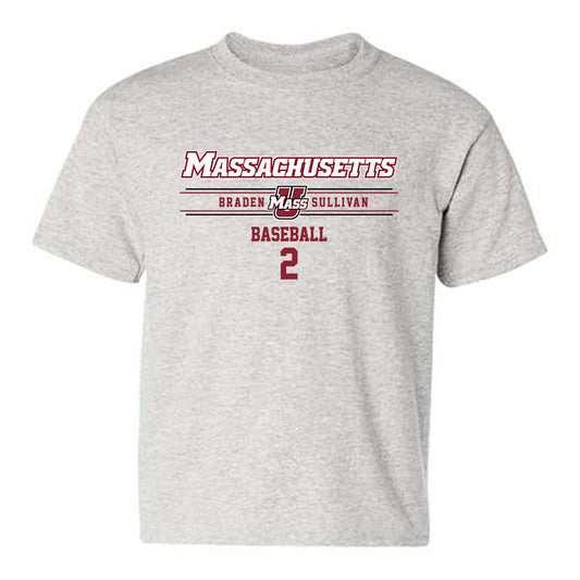 UMass - NCAA Baseball : Braden Sullivan - Classic Fashion Shersey Youth T-Shirt-0