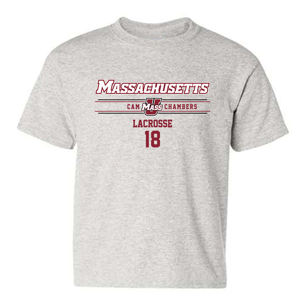 UMass - NCAA Men's Lacrosse : Cam Chambers - Classic Fashion Shersey Youth T-Shirt-0