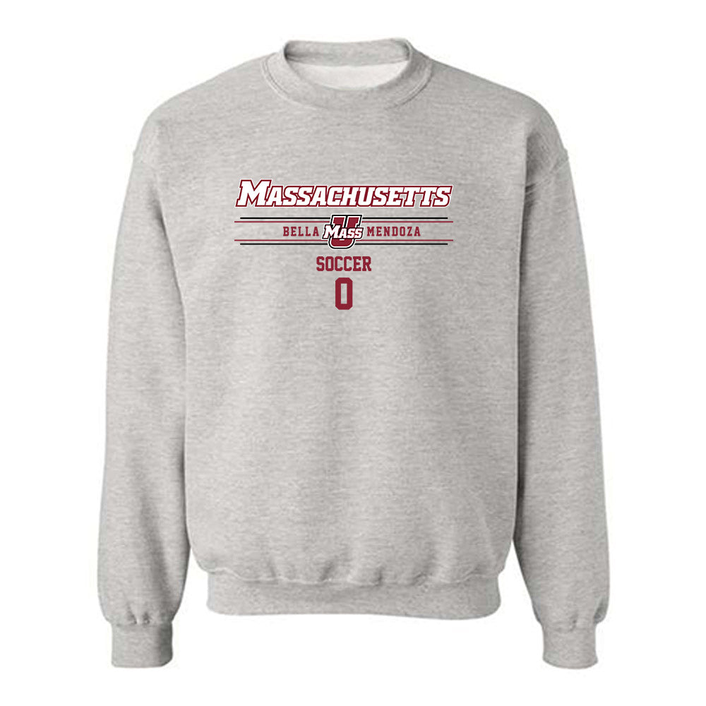 UMass - NCAA Women's Soccer : Bella mendoza - Classic Fashion Shersey Crewneck Sweatshirt