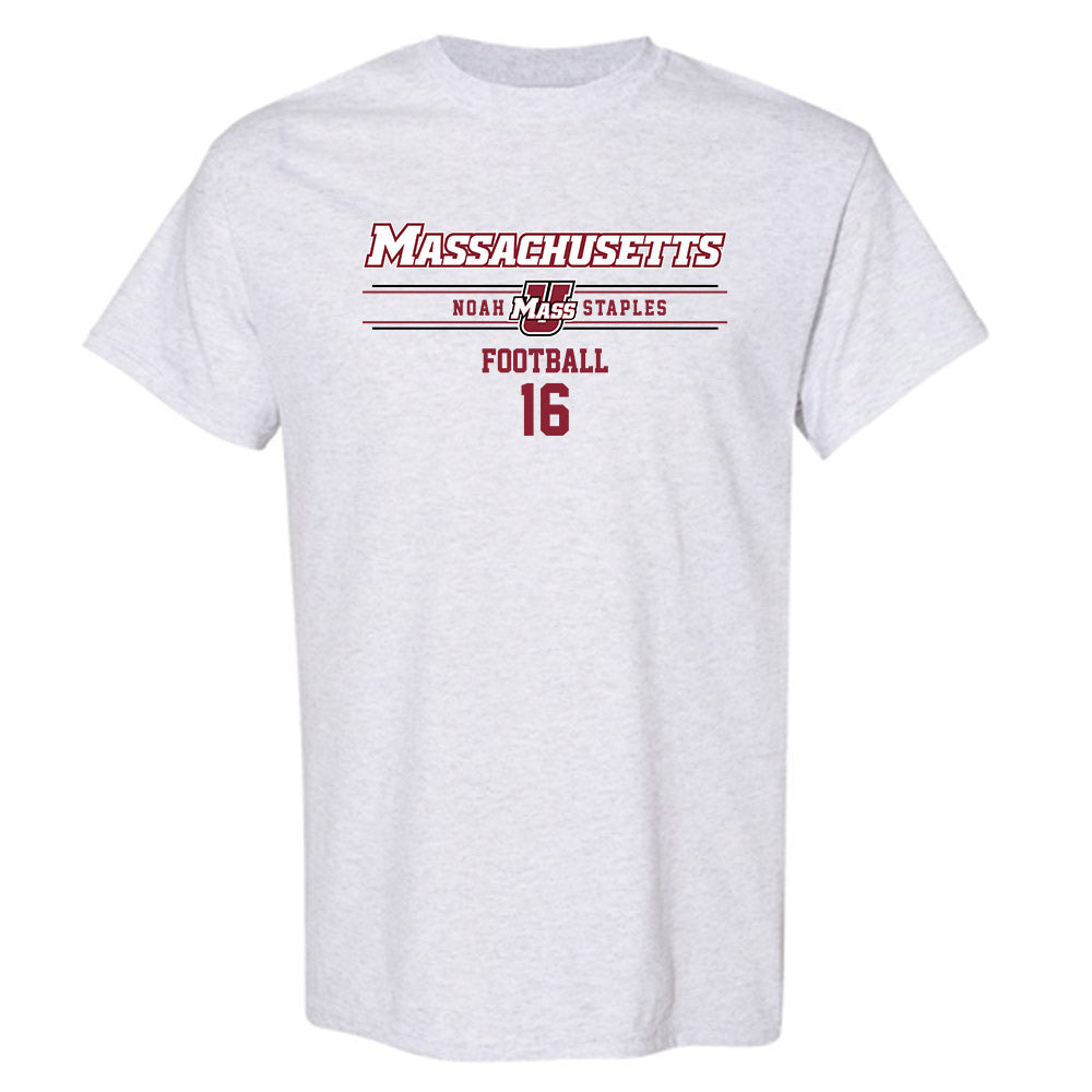 UMass - NCAA Football : Noah Staples - Classic Fashion Shersey T-Shirt