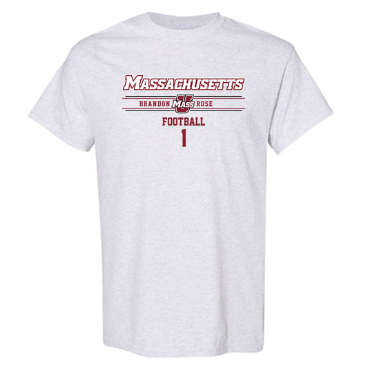 UMass - NCAA Football : Brandon Rose - Classic Fashion Shersey T-Shirt-0