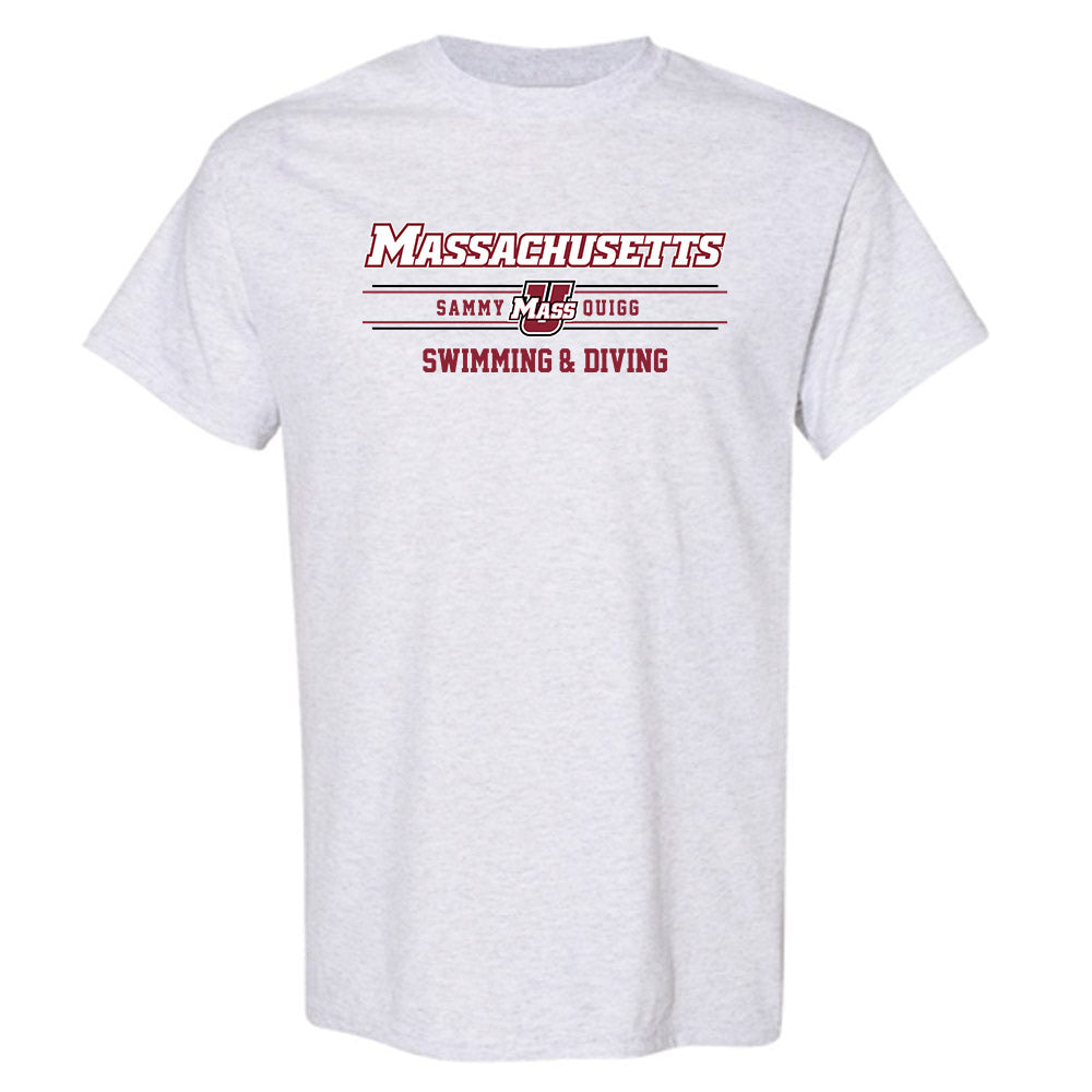 UMass - NCAA Men's Swimming & Diving : Sammy Quigg - Classic Fashion Shersey T-Shirt