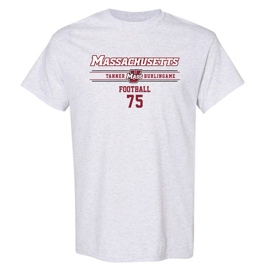 UMass - NCAA Football : Tanner Burlingame - Classic Fashion Shersey T-Shirt-0