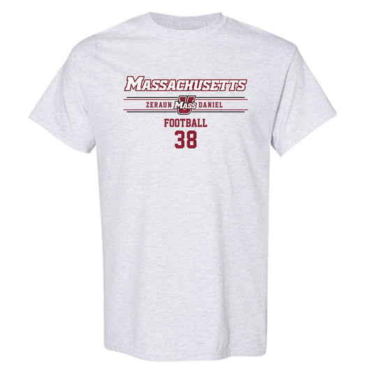 UMass - NCAA Football : Zeraun Daniel - Classic Fashion Shersey T-Shirt-0