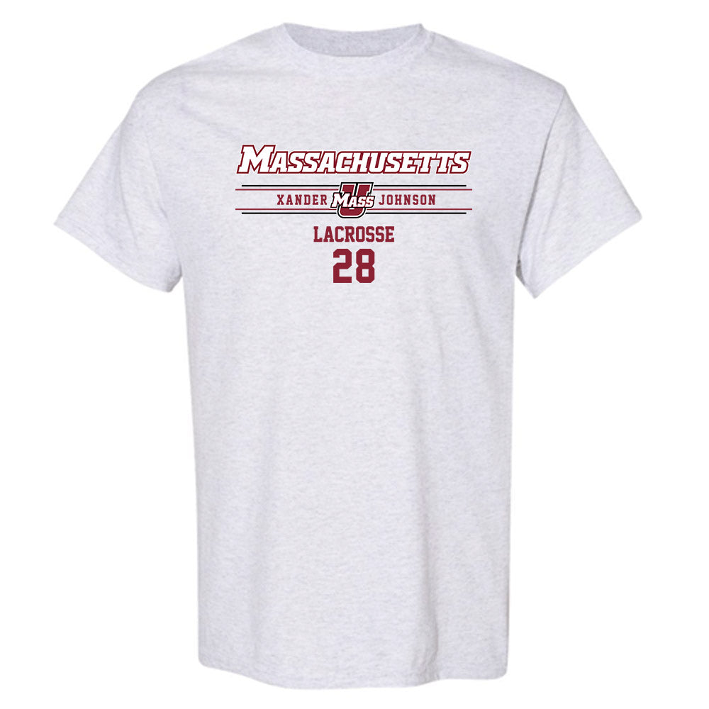 UMass - NCAA Men's Lacrosse : Xander Johnson - Classic Fashion Shersey T-Shirt