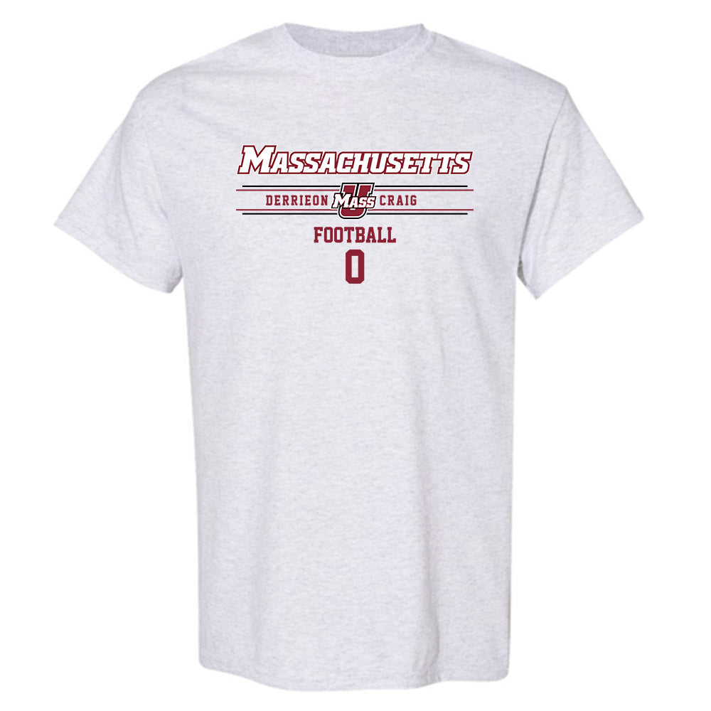 UMass - NCAA Football : Derrieon Craig - Classic Fashion Shersey T-Shirt-0