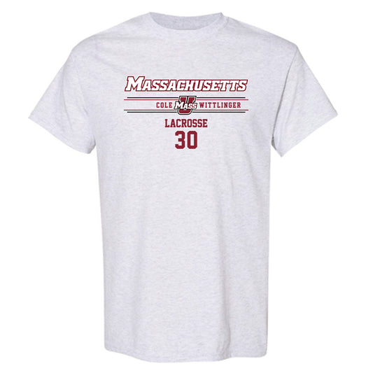 UMass - NCAA Men's Lacrosse : Cole Wittlinger - Classic Fashion Shersey T-Shirt-0