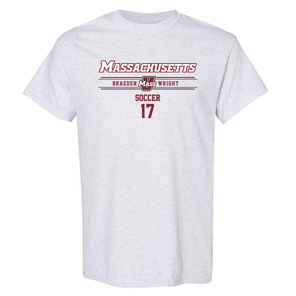 UMass - NCAA Men's Soccer : Braeden Wright - Classic Fashion Shersey T-Shirt-0
