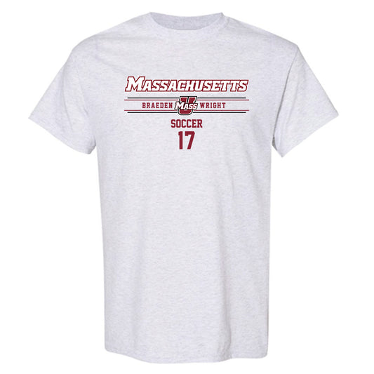 UMass - NCAA Men's Soccer : Braeden Wright - Classic Fashion Shersey T-Shirt-0