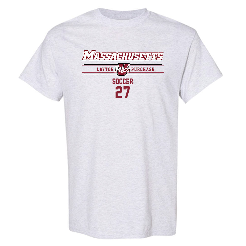 UMass - NCAA Men's Soccer : Layton Purchase - Classic Fashion Shersey T-Shirt